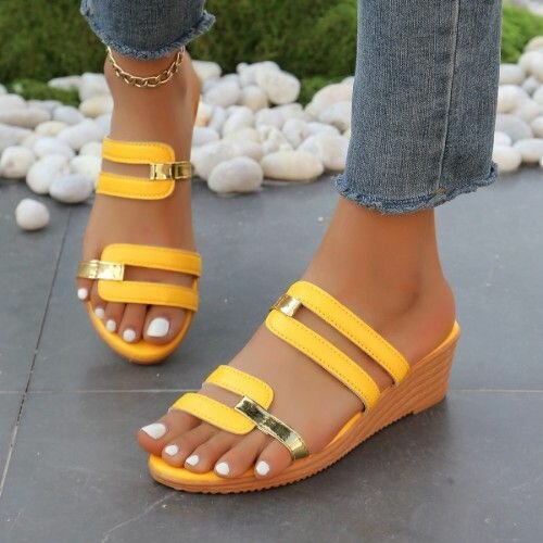 Mistalent Gorgeous wedge slippers in 7 stunning colors