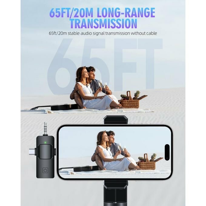 K9 Double Wireless Microphone For IPhone And Android phone