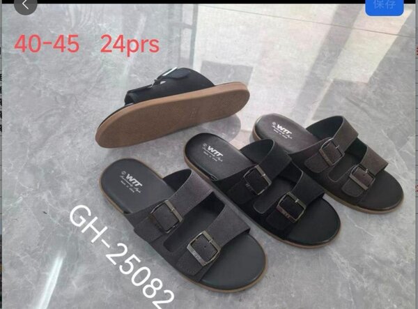 Sandales Noires à Boucles Homme