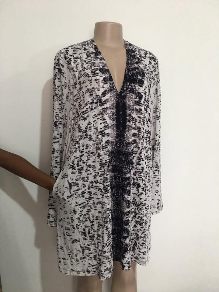 Dress blanc noir
