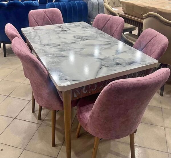 Table à manger moderne 6 chaises