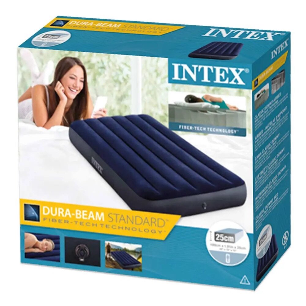 Matelas gonflable une place + pompe électrique