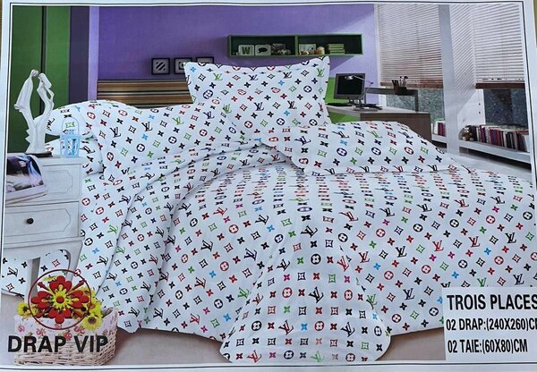 Parure de Lit Drap VIP Trois Places