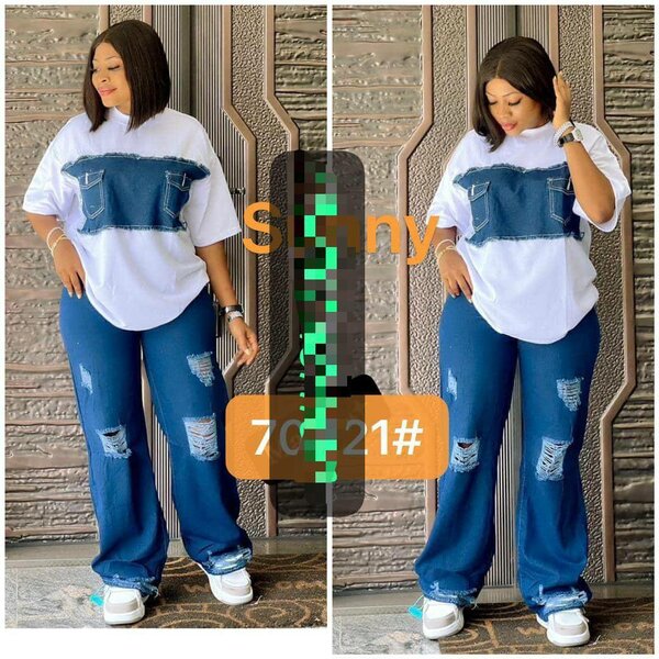 Ladies jeans top and down available