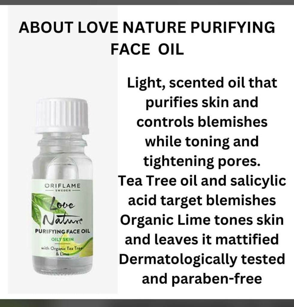 Oriflame Love Nature Purifying Face Oil