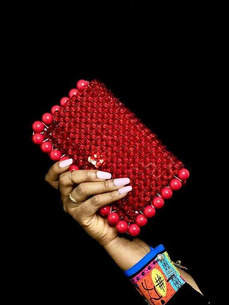 Pochette perlée élégante
