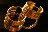 set of earrings Gold plated