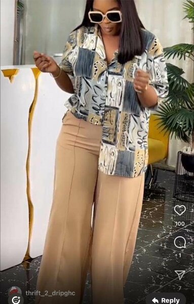 Ladies top and down available