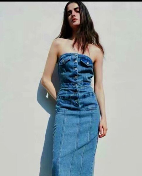 Robe en jeans