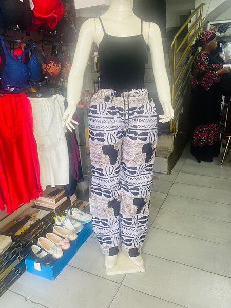 Pantalon ample femme imprimé