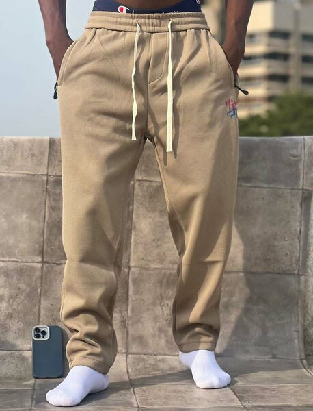 Pantalon jogging marron homme