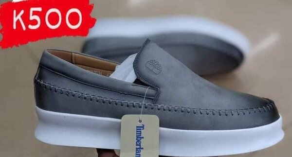 Grey loafers