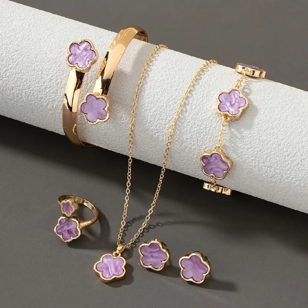 Set de Bijoux Fleur Éclatante