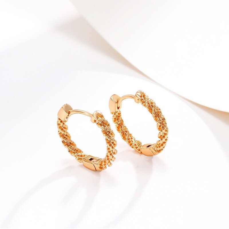 Gold earrings