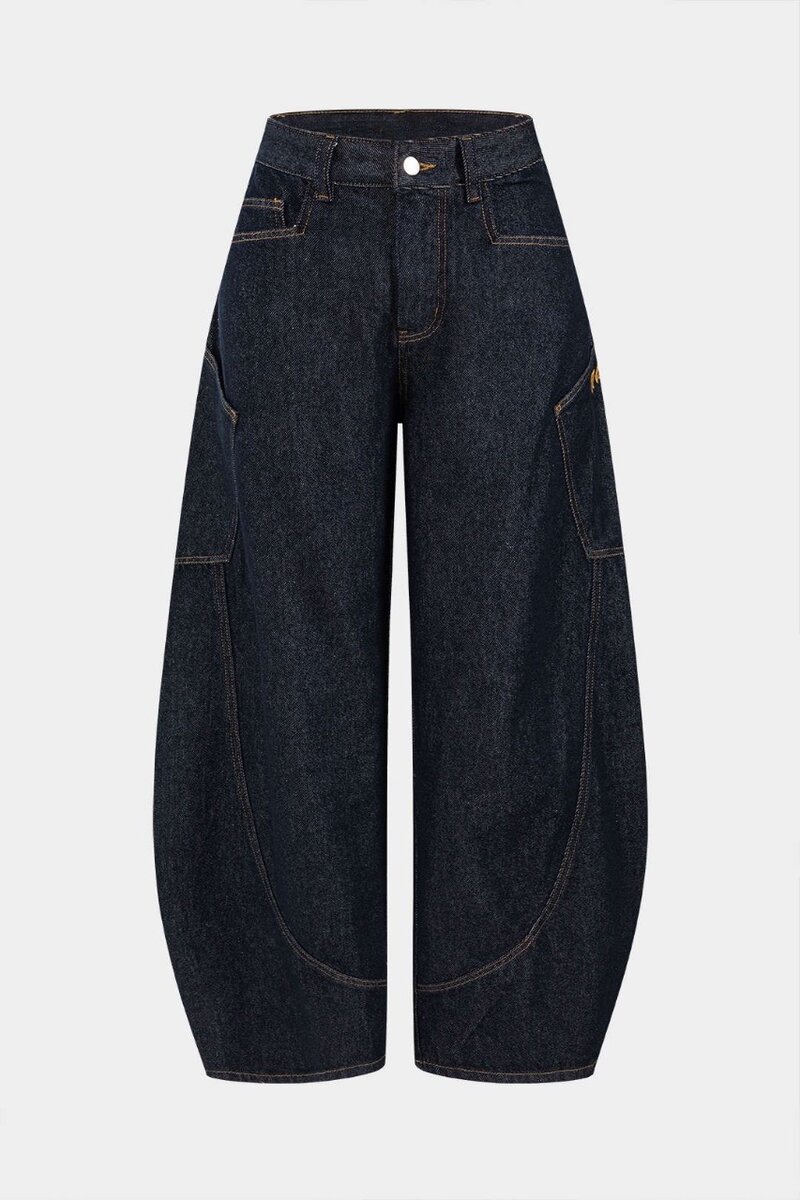 Leg barrel jeans