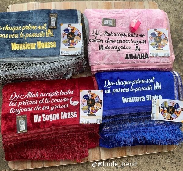 Tapis de prière  personnalisé