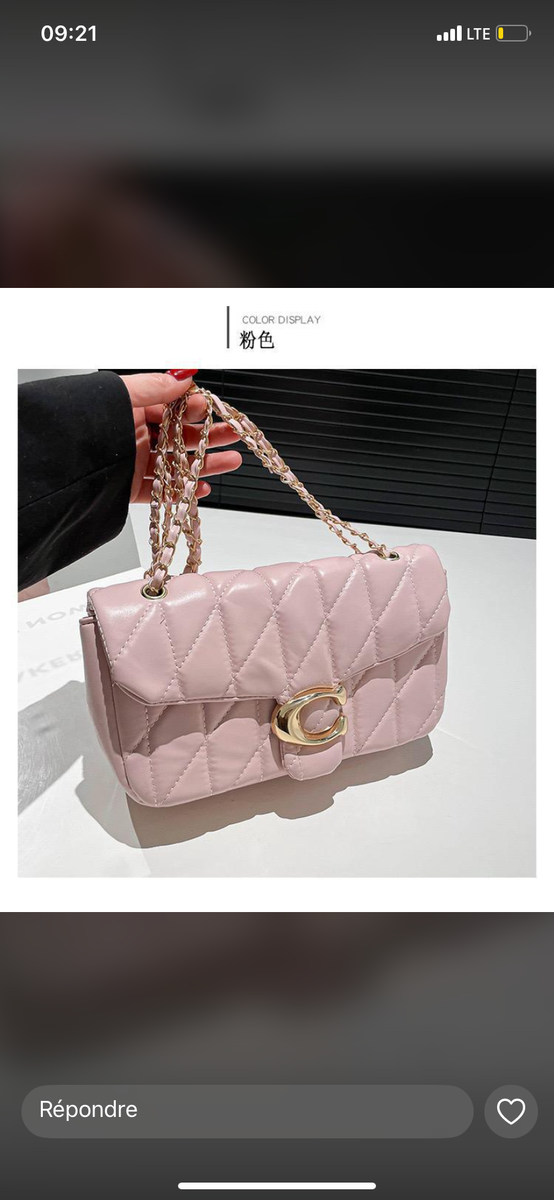 Sac bandoulière matelassé élégant