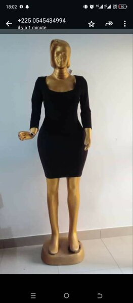 Robe noir friperie