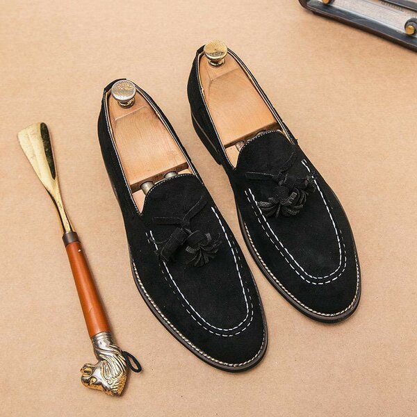 Men's Oxford genuine leather shoes loafers