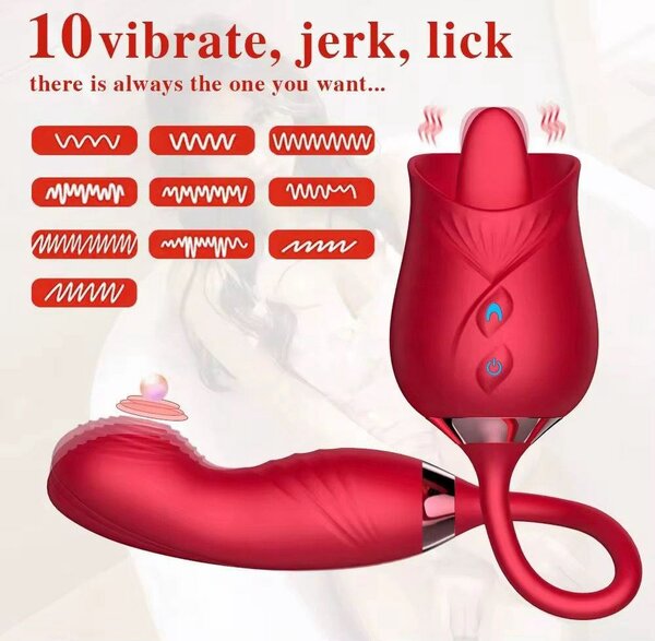 Vibromasseur rose 10 modes
