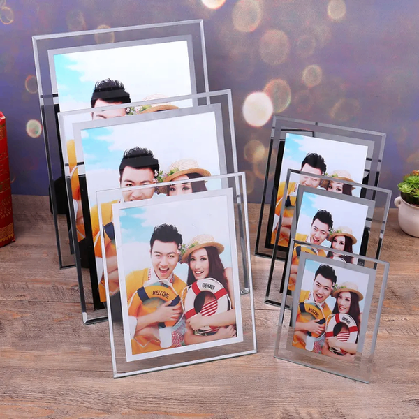 Cadre photo 100 % en verre