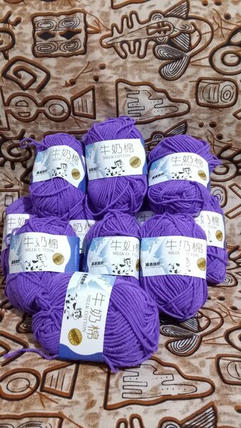 5pelotes de laine coton milk