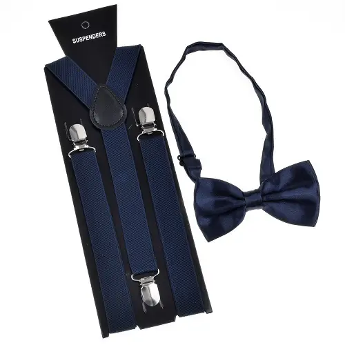 Ensemble bretelles et noeud papillon