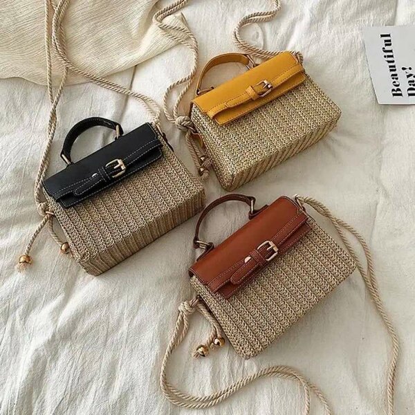 Sac en rotin élégant femme