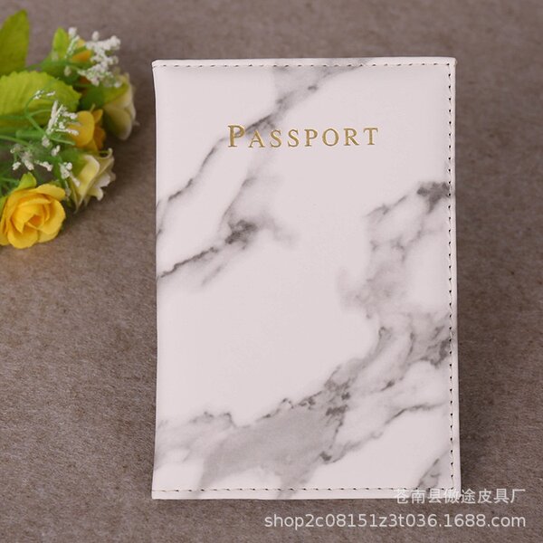 Étuis passeport Marbre Gris