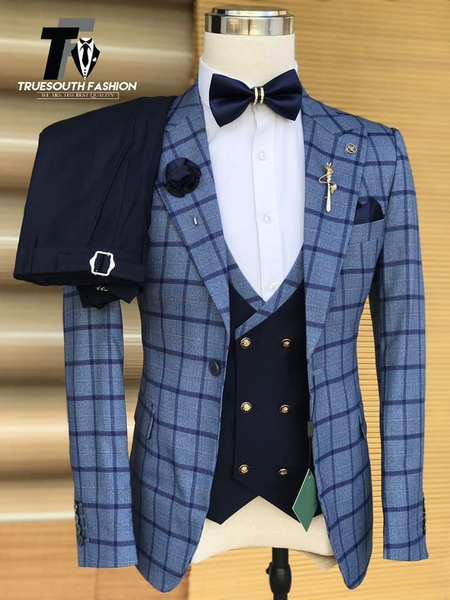 Suit bleu