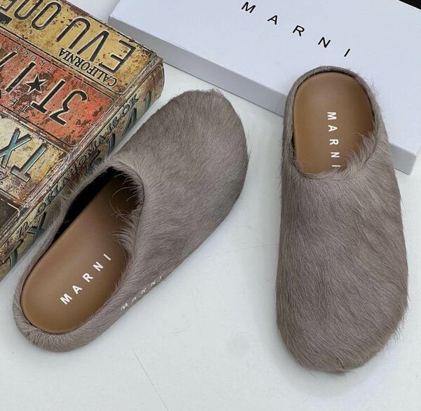 Marni fluffy half shoes