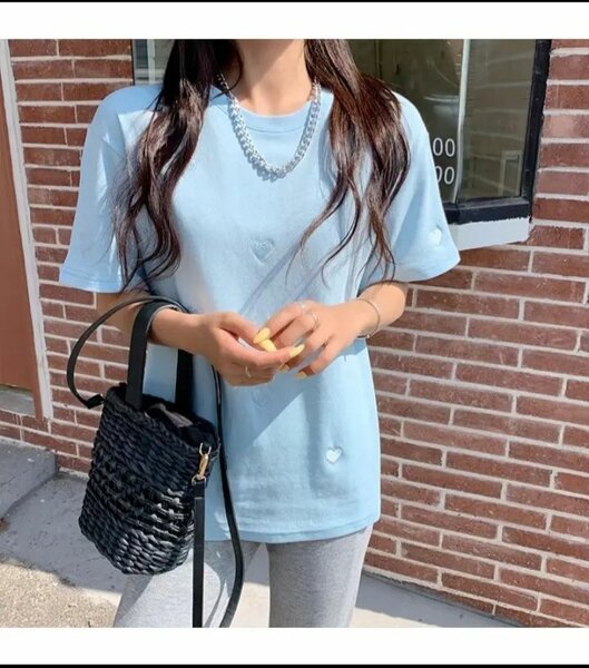 T-shirt Ample à Cœur Chic