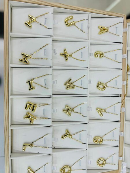 Lettered necklaces