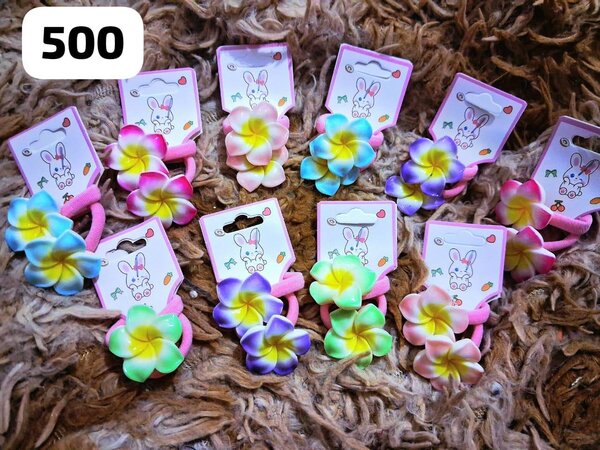 Élastiques à cheveux floraux