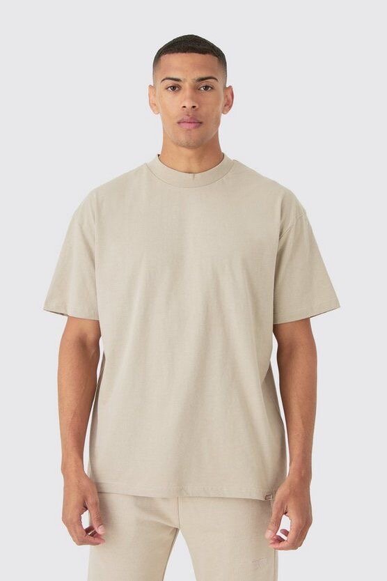 T-shirt en coton beige homme
