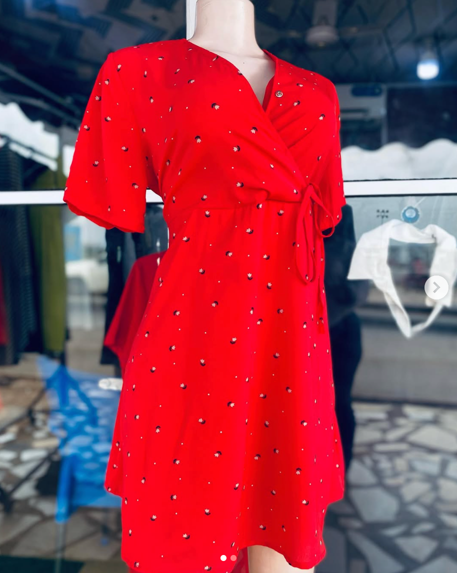 red dress
