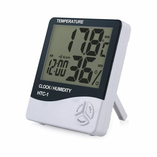 Thermo-hygromètre Numérique - HTC-1 - Blanc