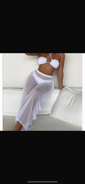 Ensemble plage bikini blanc