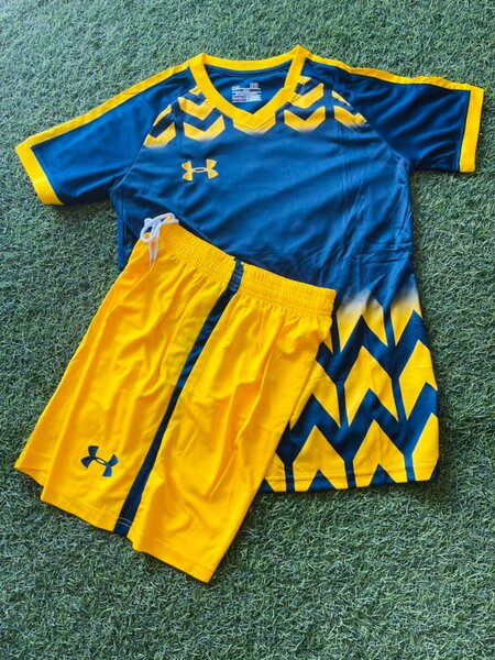 Football Jersey Blue & Yellow