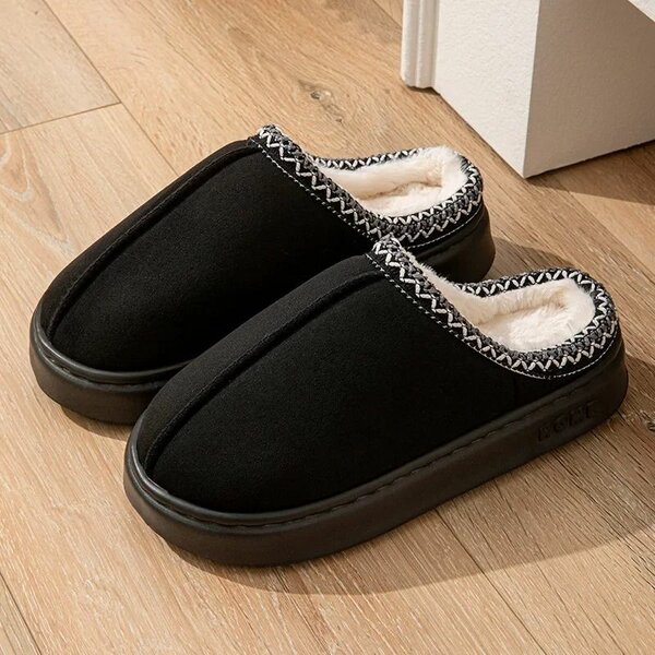 Chaussons douillets en velours