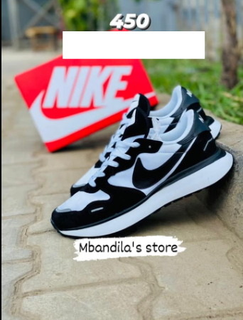 black sneakers
