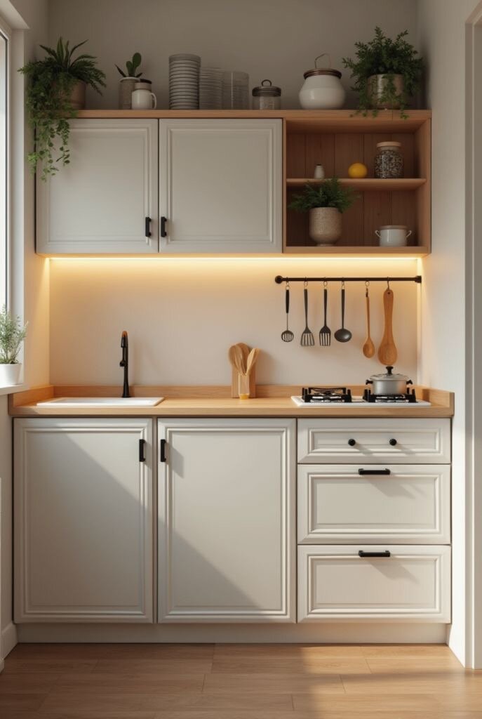 Ensemble de meubles modernes en bois