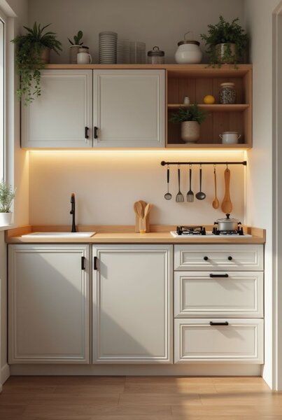 Ensemble de meubles modernes en bois