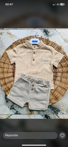 Ensemble bébé élégant été
