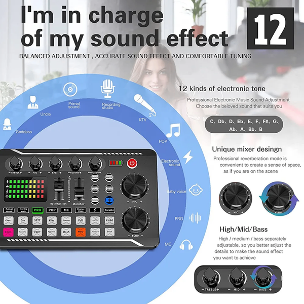 Kit studio pro carte son F998