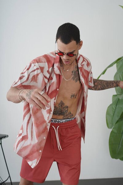 Two piece red