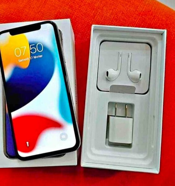 iPhone X avec accessoires 64Go
