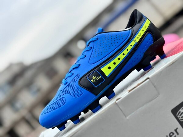Chaussures de Football Bleues Homme