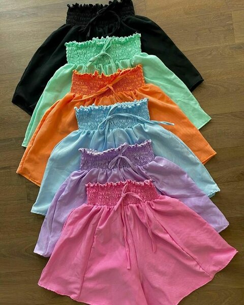 garterized shorts