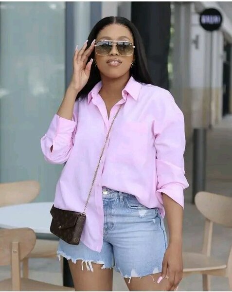 Chemise rose élégante femme